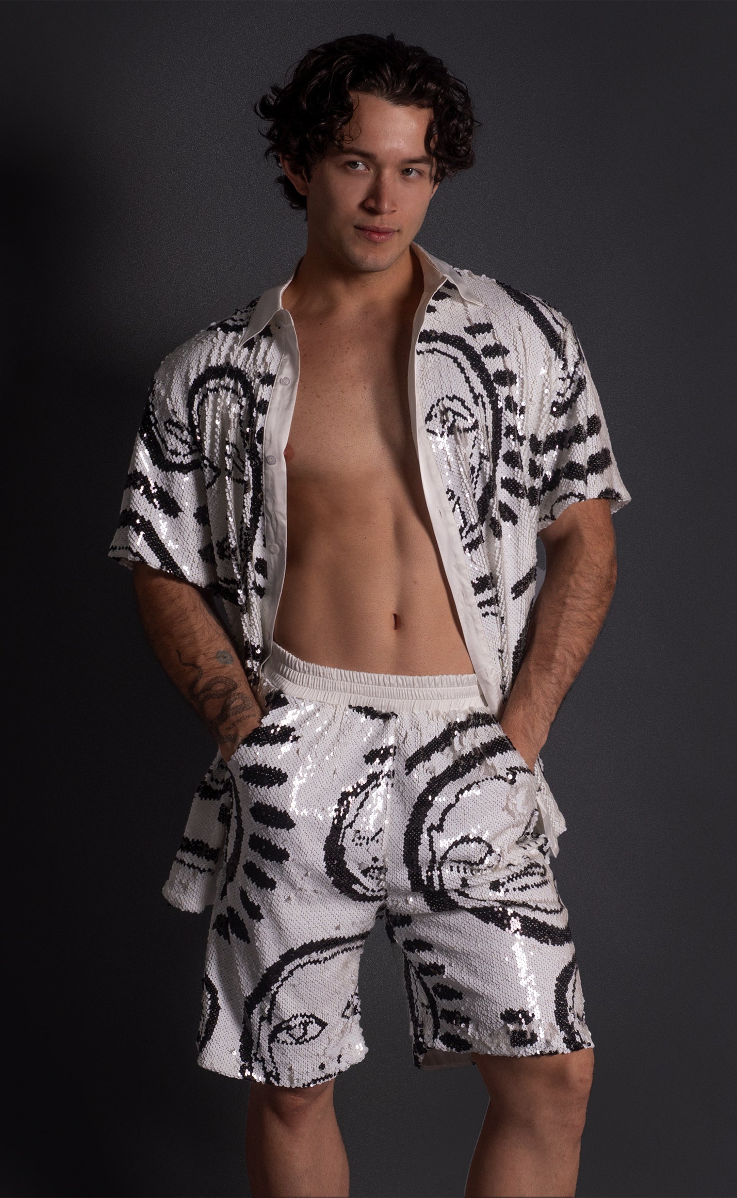 'All Over You' Sequin Button Down Shirt - Patrick Church