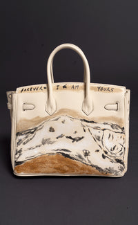 Large Painted Vegan Leather Tote, 12x9x6 - Patrick Church