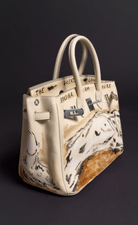 Large Painted Vegan Leather Tote, 12x9x6 - Patrick Church