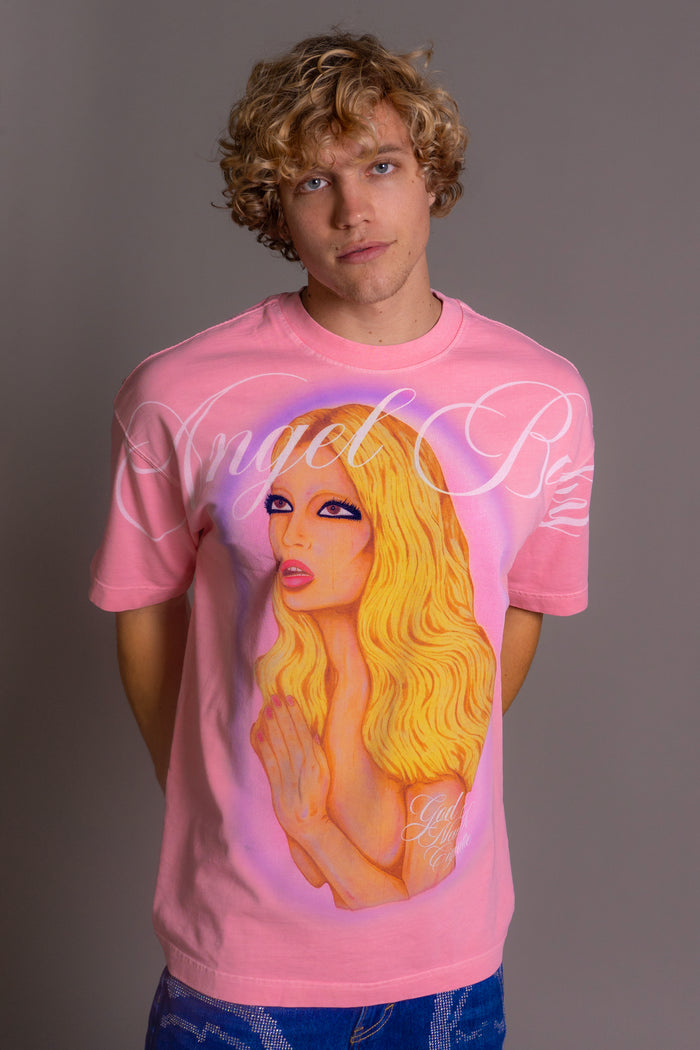 'Angel Baby' Pink T-shirt - Patrick Church