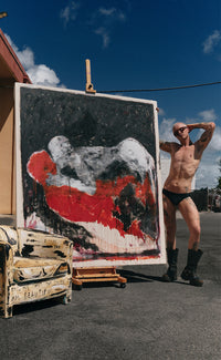 'A Kiss in the Dark', 70  x 78 - Patrick Church
