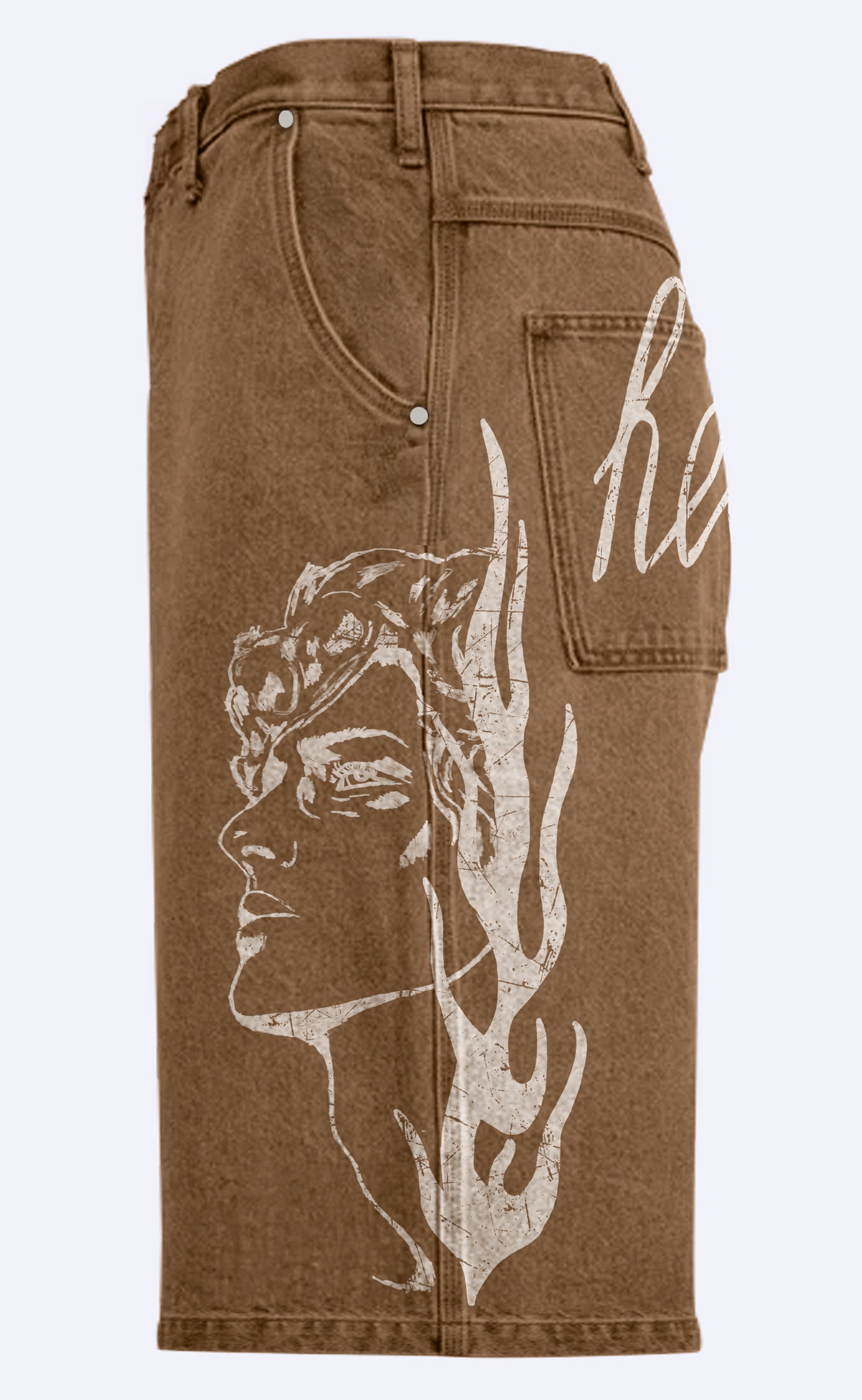 'Wasted Days' Baggy Denim Shorts - Patrick Church