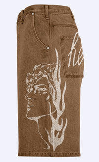 'Wasted Days' Baggy Denim Shorts - Patrick Church