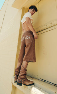 'Wasted Days' Baggy Denim Shorts - Patrick Church
