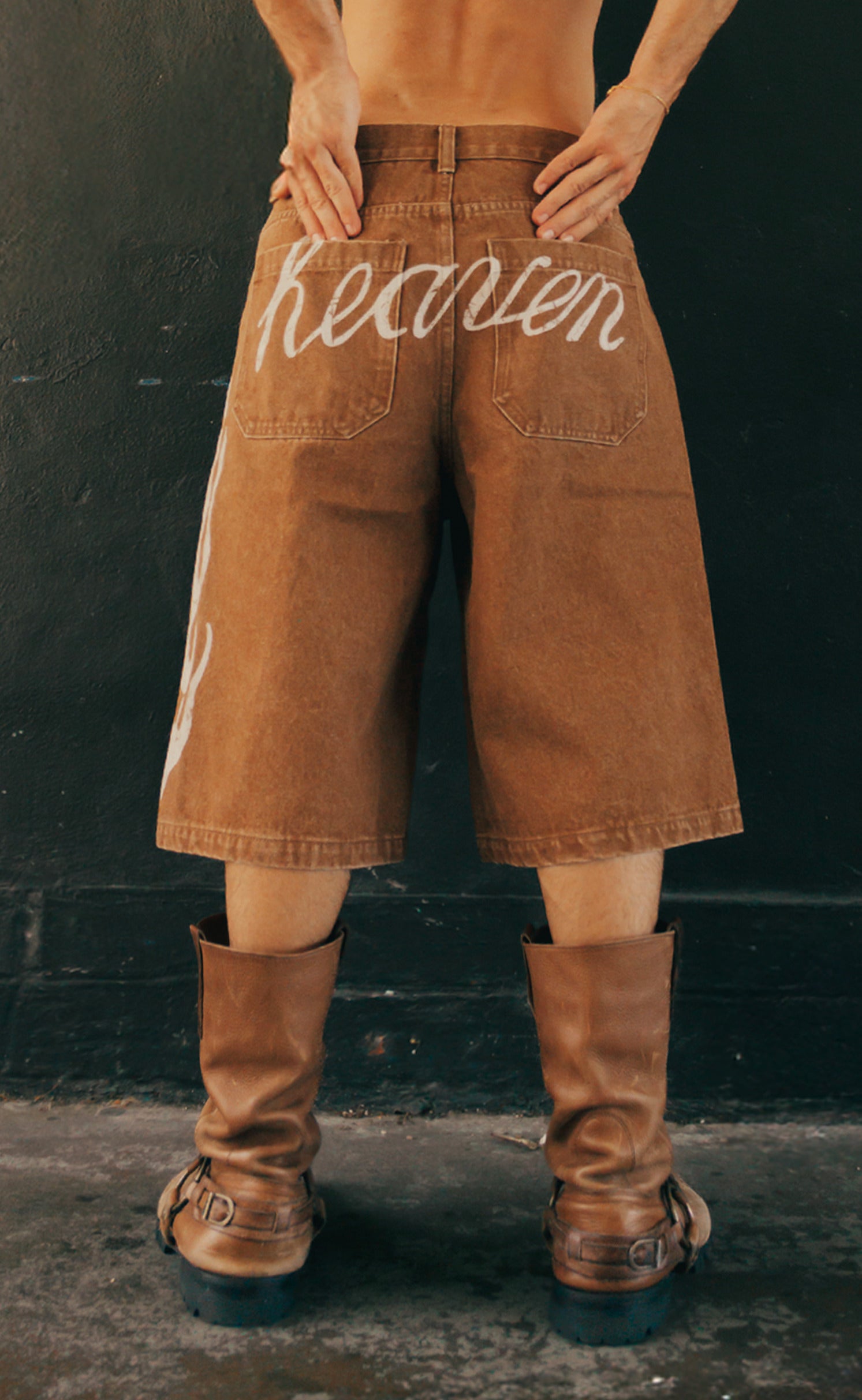 'Wasted Days' Baggy Denim Shorts - Patrick Church