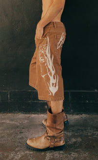 'Wasted Days' Baggy Denim Shorts - Patrick Church