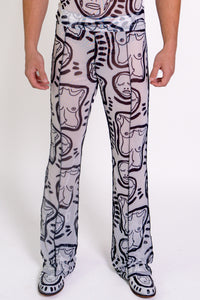 'All Over You' Flare Mesh Pant - Patrick Church