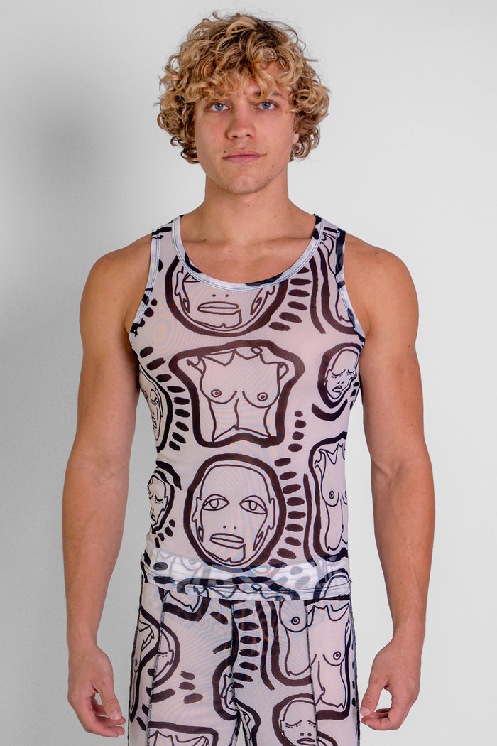 'All Over You' Mesh Tank - Patrick Church