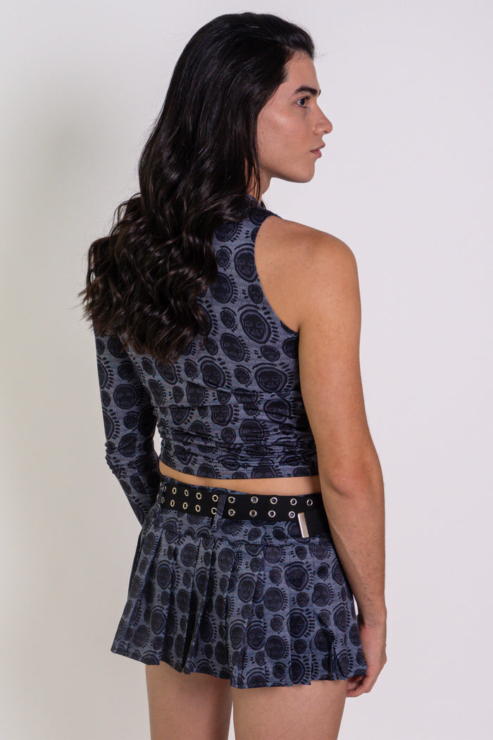 'P.C.Monogram' Asymmetrical Top - Patrick Church