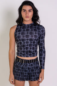 'P.C.Monogram' Asymmetrical Top - Patrick Church