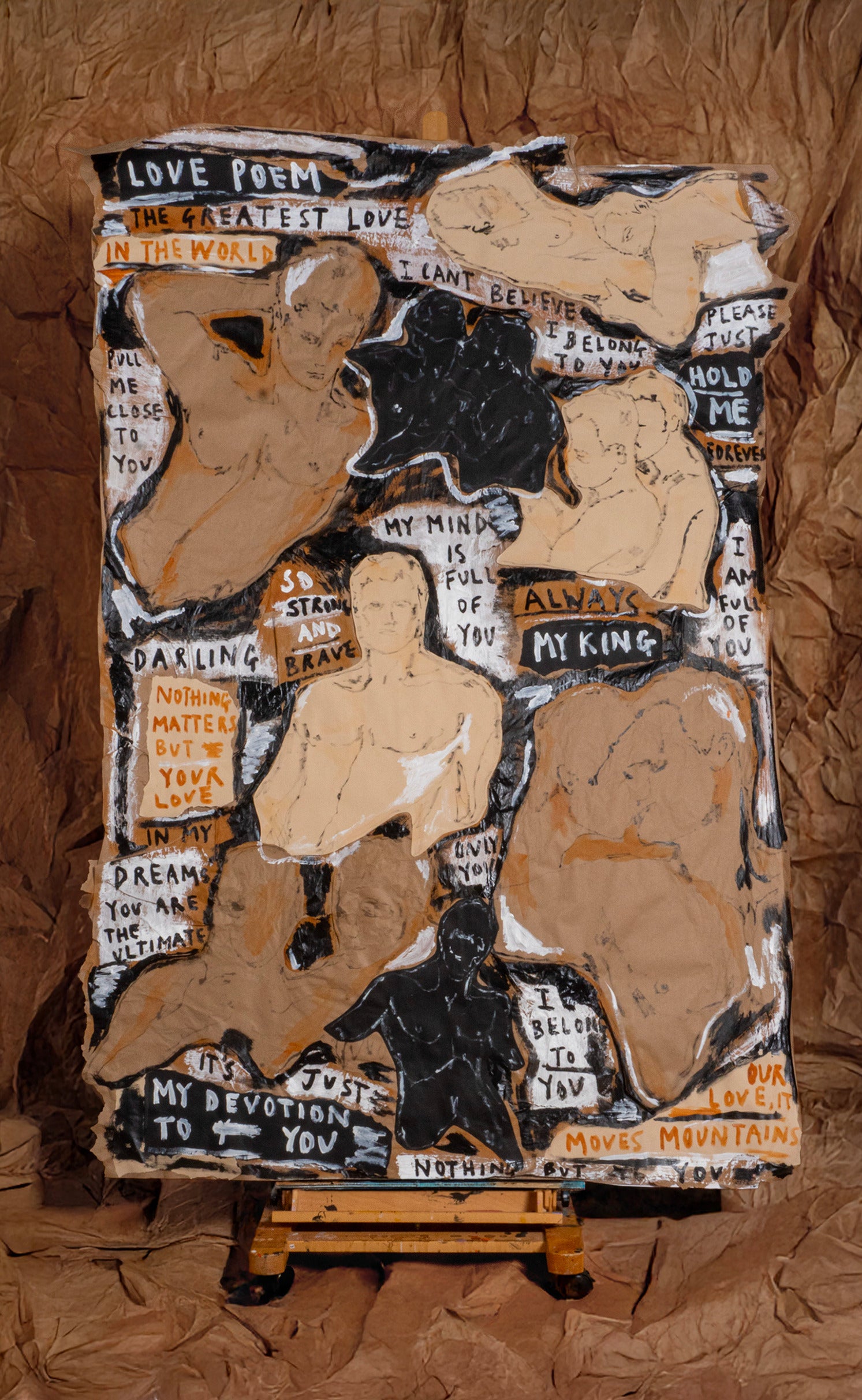 'Nothing But You', 50" x 75" Collage