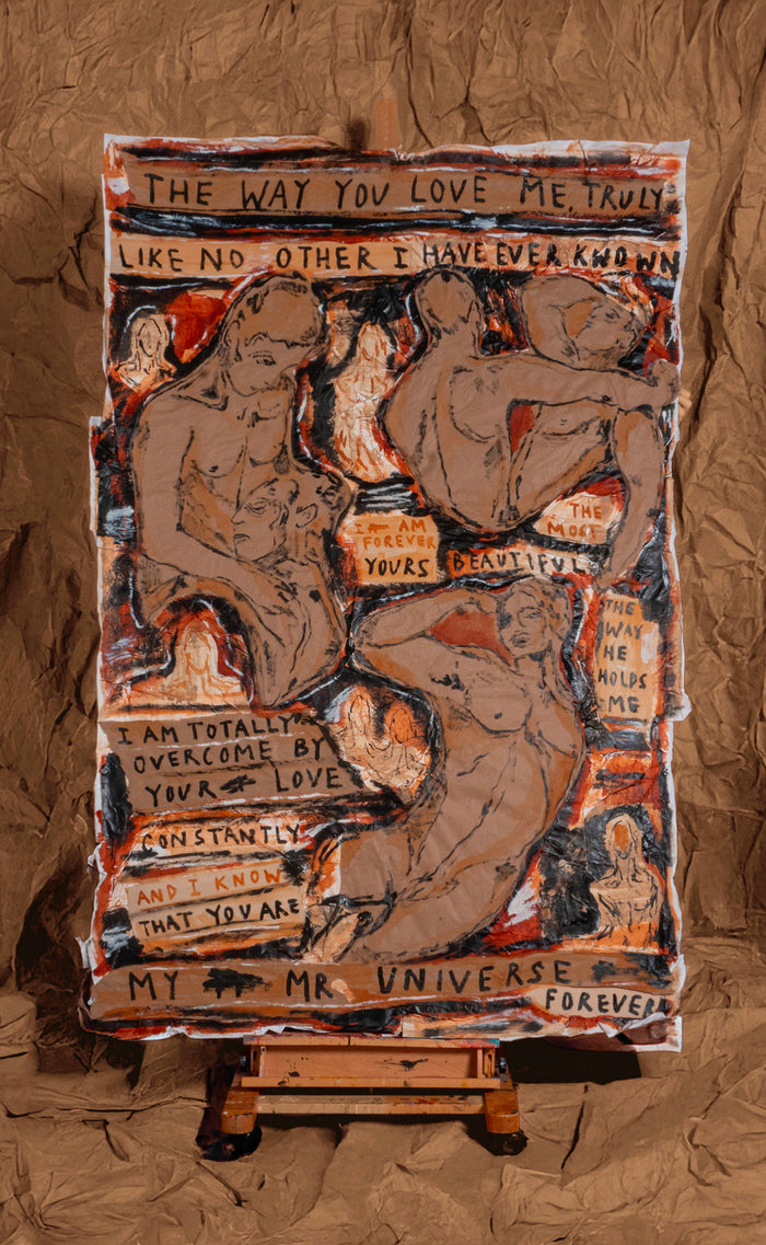 'Forever (Mr. Universe)', 50" x 75" Collage - Patrick Church
