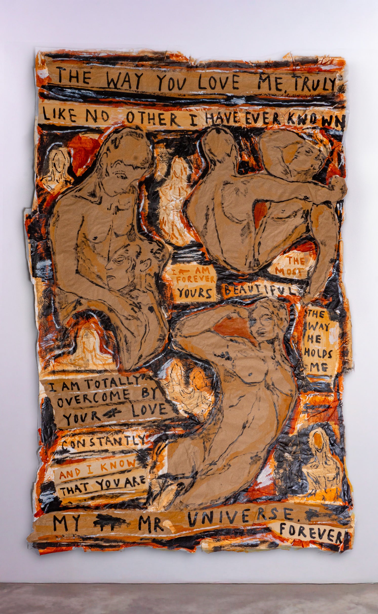 'Forever (Mr. Universe)', 50" x 75" Collage