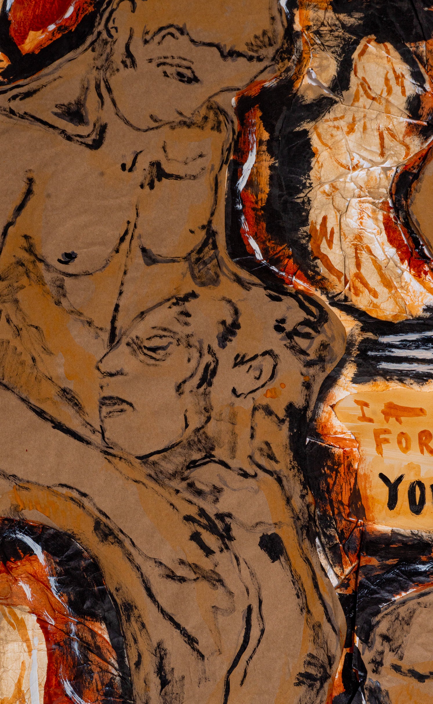 'Forever (Mr. Universe)', 50" x 75" Collage