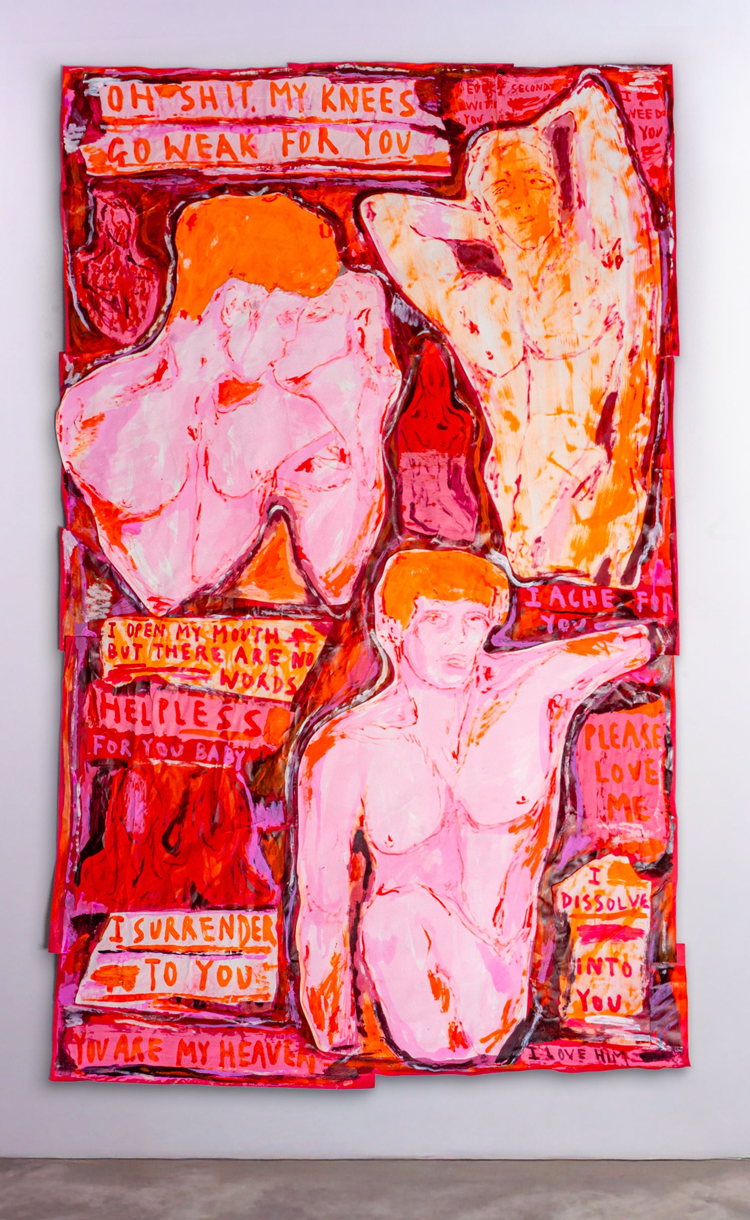 'I Surrender', 50" x 75" Collage
