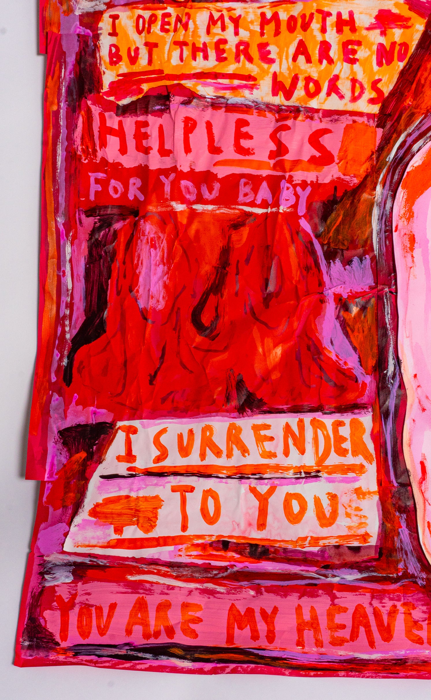 'I Surrender', 50" x 75" Collage
