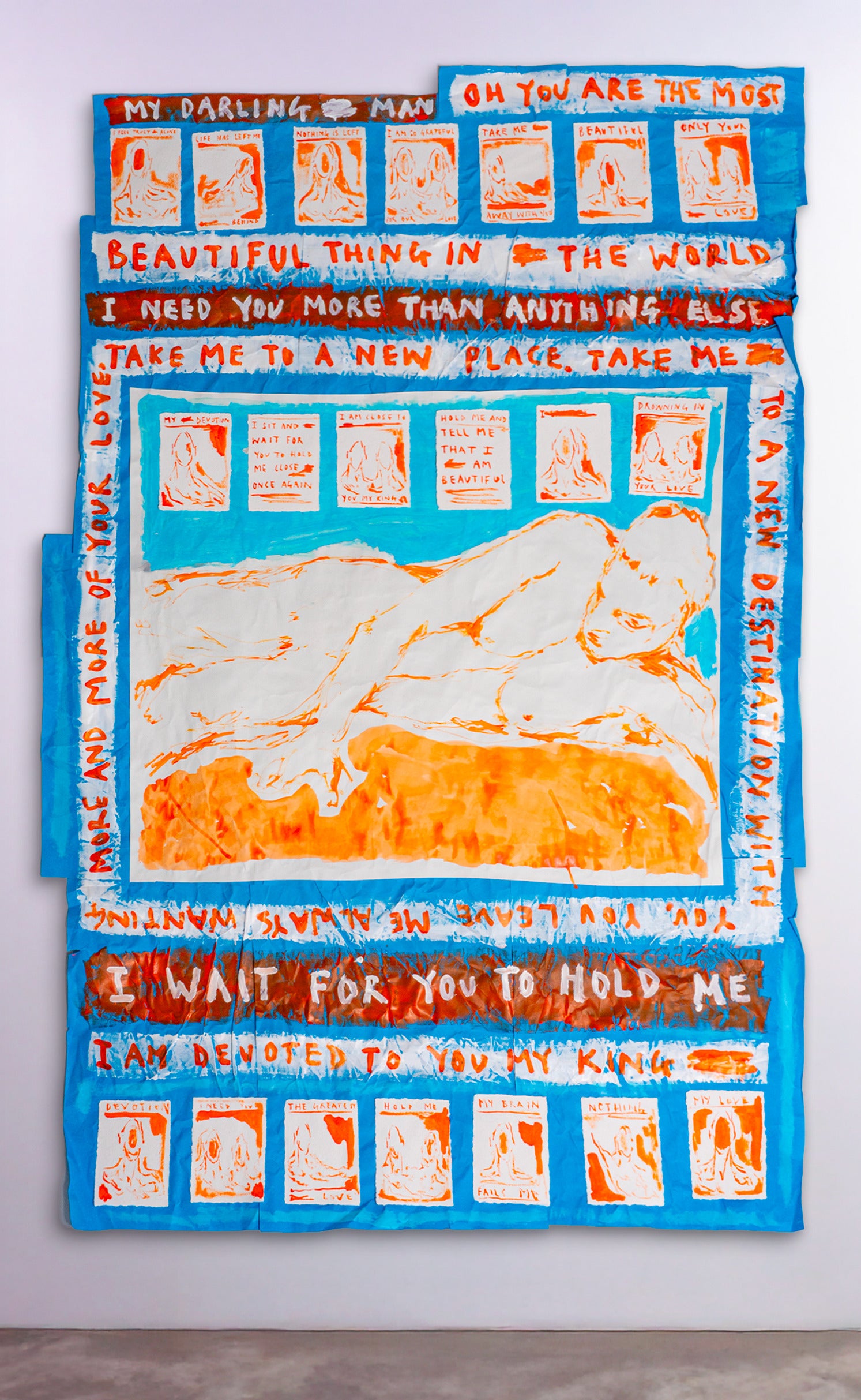 'Take Me To A New Place', 50" x 75" Collage