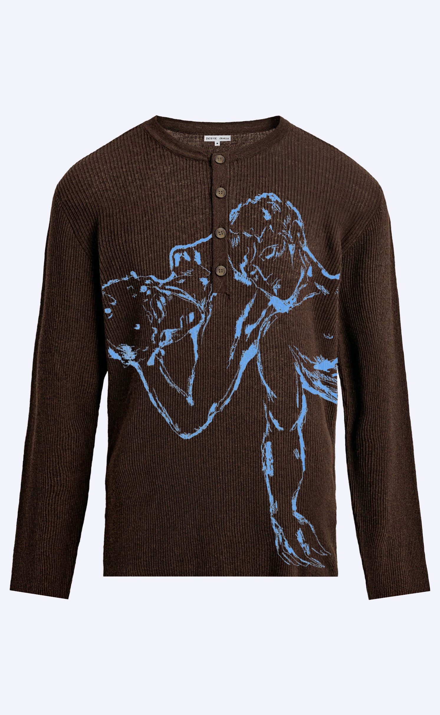 'The Lovers' Button Down Henley - Patrick Church