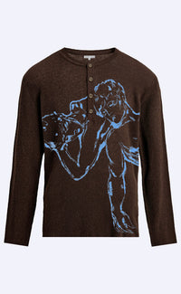 'The Lovers' Button Down Henley - Patrick Church