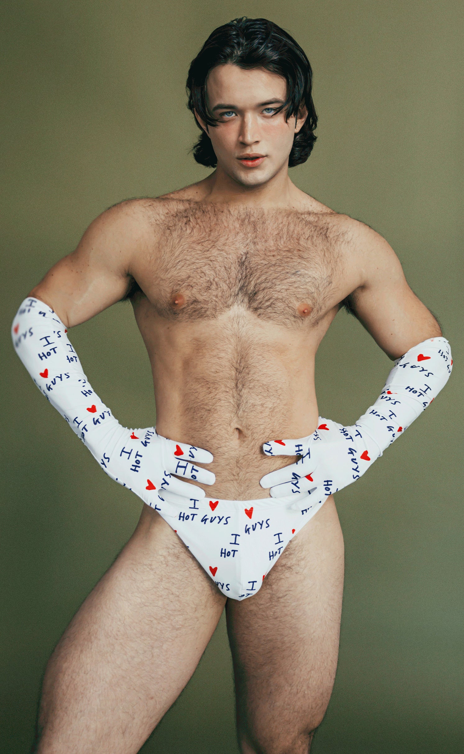 'I ❤️ HOT GUYS' Swim Brief