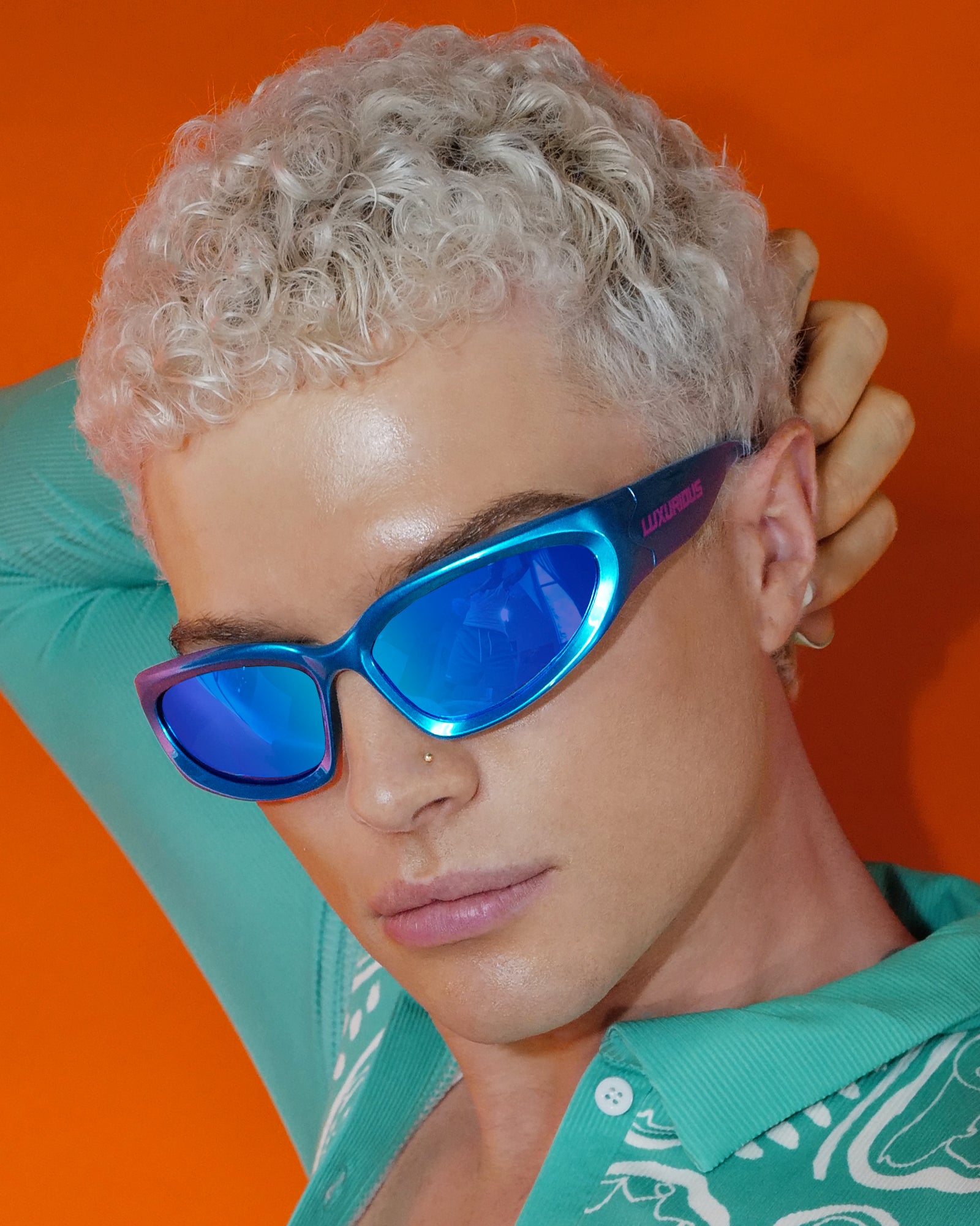 'Luxurious' Blue Sunglasses - Patrick Church