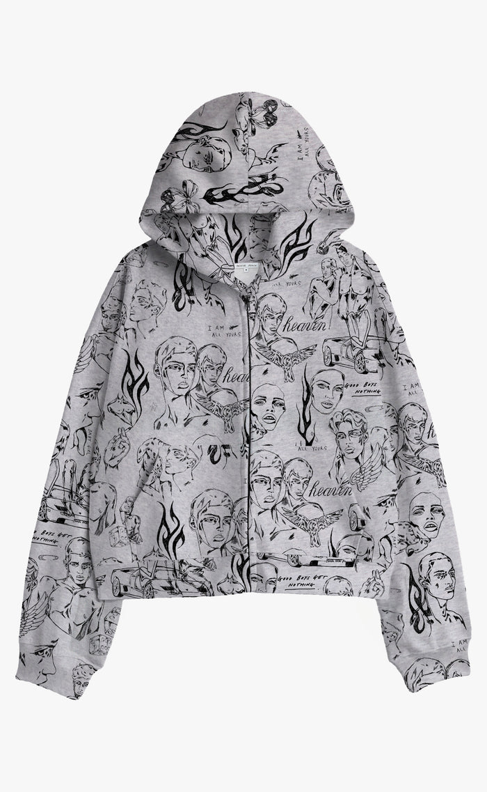 'Everybody's Crush' Zip-up Hoodie - Patrick Church