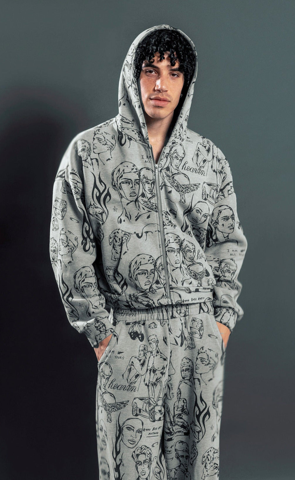 'Everybody's Crush' Zip-up Hoodie - Patrick Church