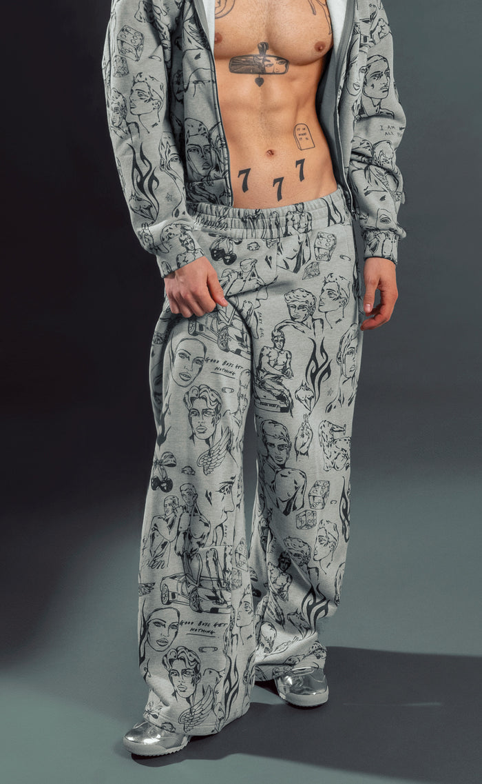 'Everybody's Crush' Wide-Leg Sweatpant - Patrick Church