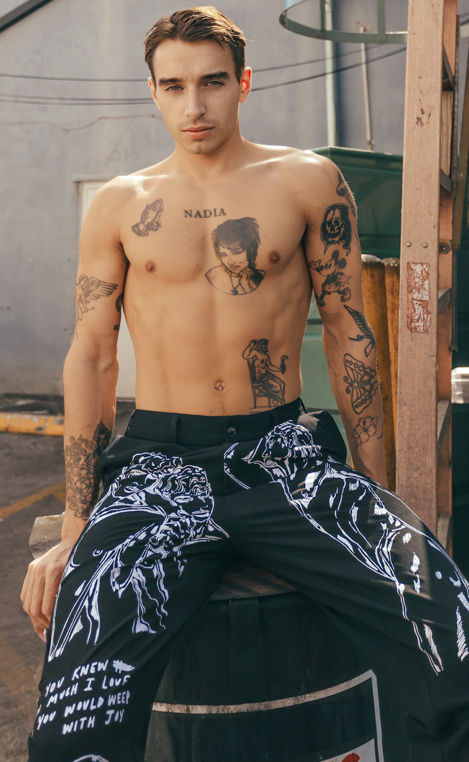 'Boyfriend' Pleated Trousers - Patrick Church