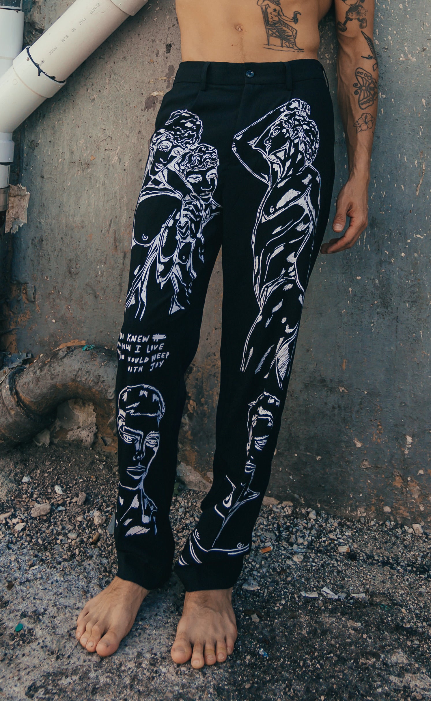 'Boyfriend' Pleated Trousers - Patrick Church