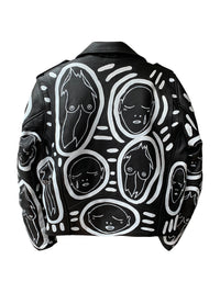 'ALL OVER YOU' Hand Painted Leather Jacket - Patrick Church