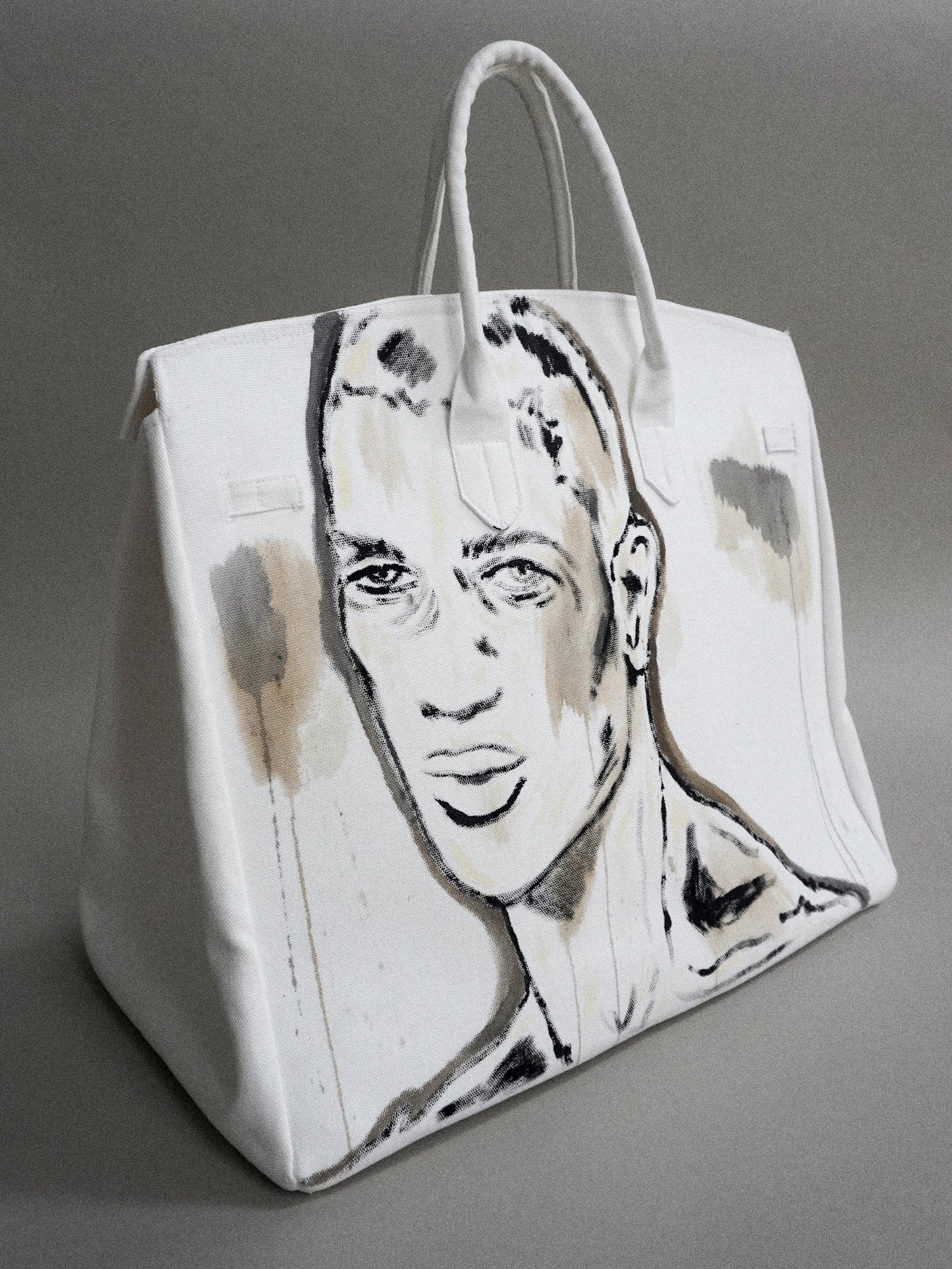 'Dearest Boy' Painted Canvas Bag - Patrick Church