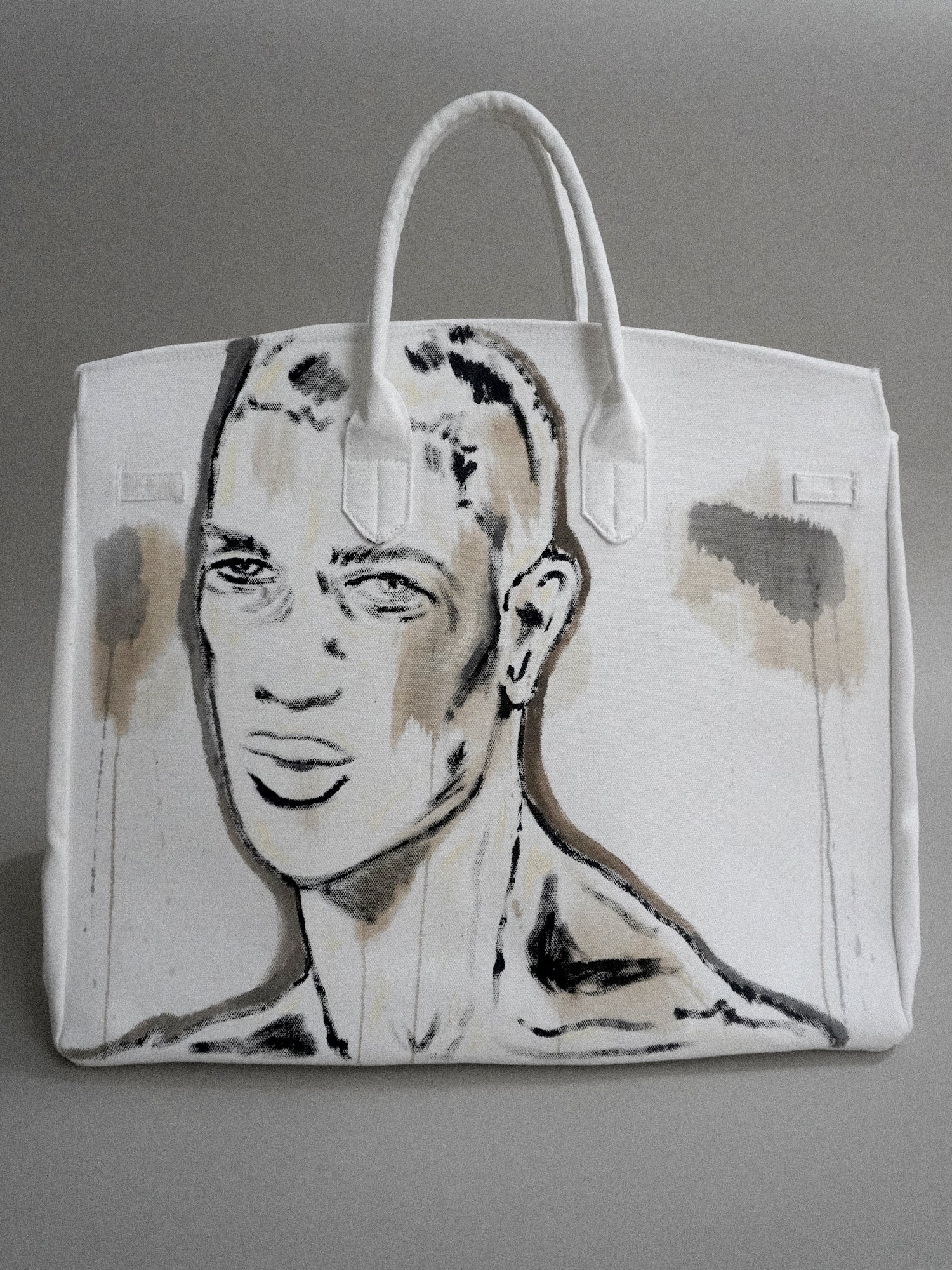 'Dearest Boy' Painted Canvas Bag - Patrick Church