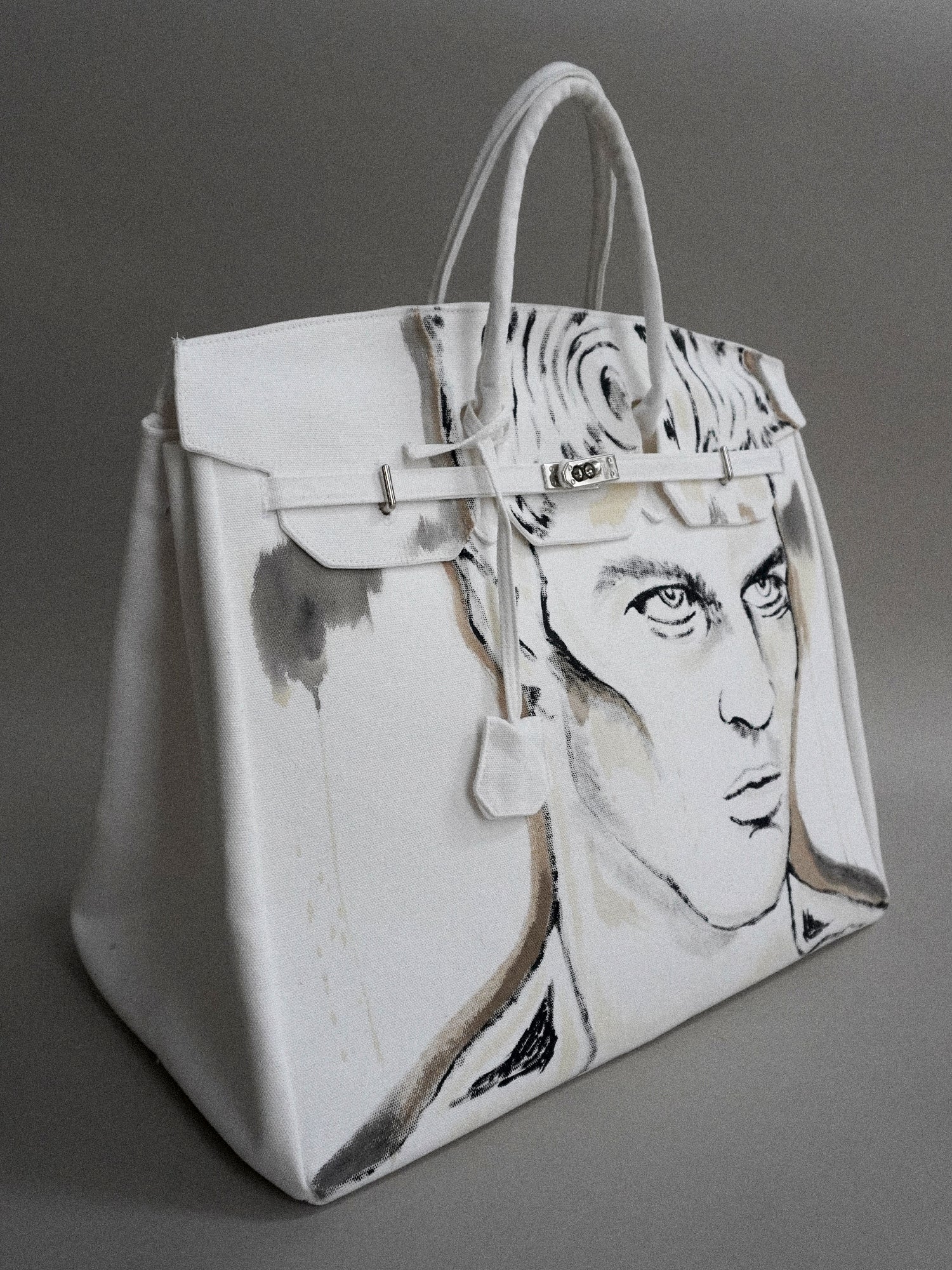 'Dearest Boy' Painted Canvas Bag - Patrick Church
