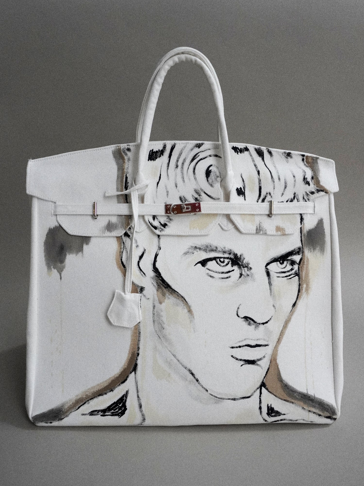 'Dearest Boy' Painted Canvas Bag - Patrick Church