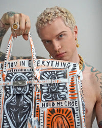 'Devotion' Painted Canvas Bag - Patrick Church