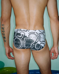 Split 'All Over You' Swim Brief - Patrick Church