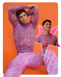 'All Over You' Long Sleeve Mesh Top - Patrick Church