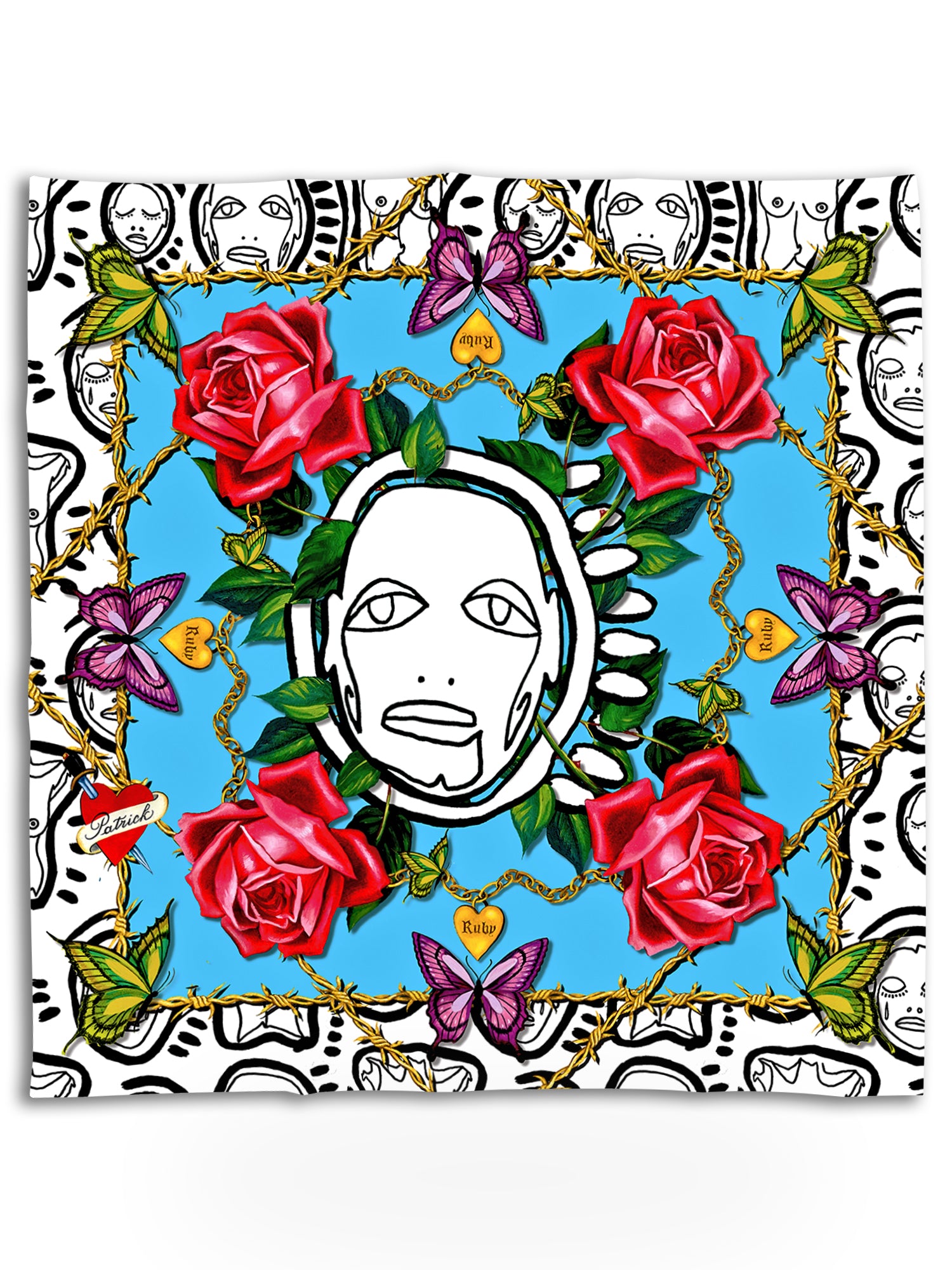 'Vegas Butterfly' 36 " Scarf - Patrick Church