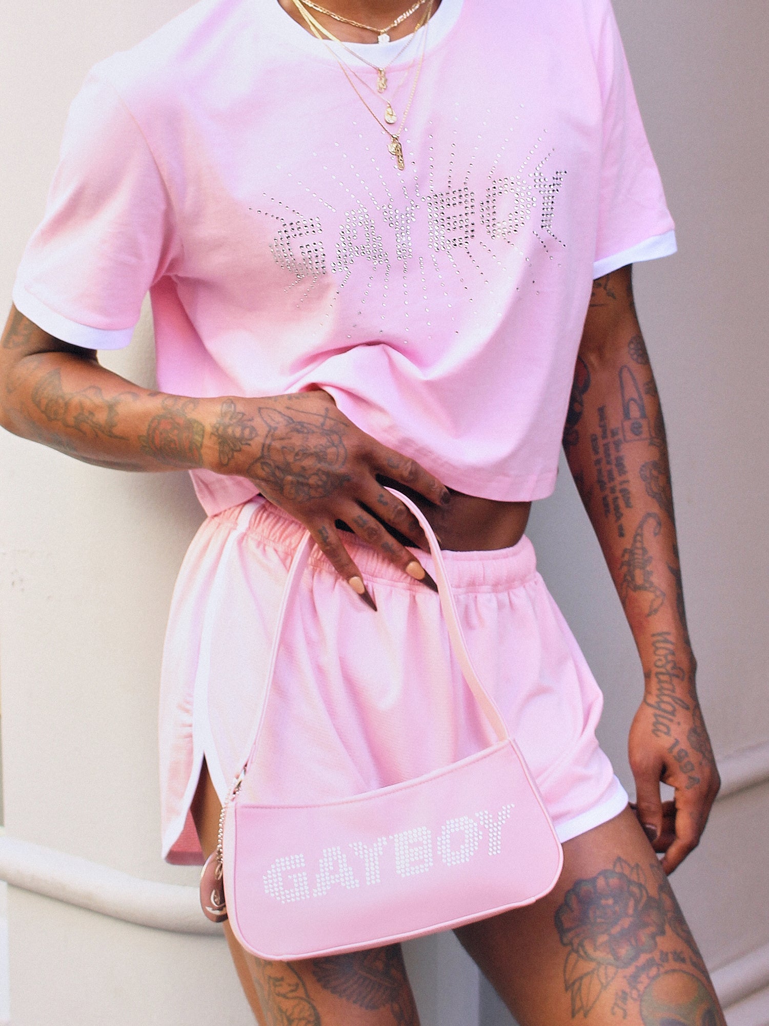 'Gayboy' Rhinestone T-shirt - Patrick Church