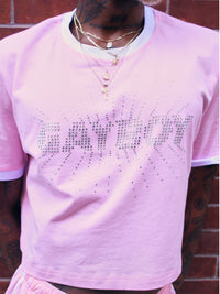 'Gayboy' Rhinestone T-shirt - Patrick Church