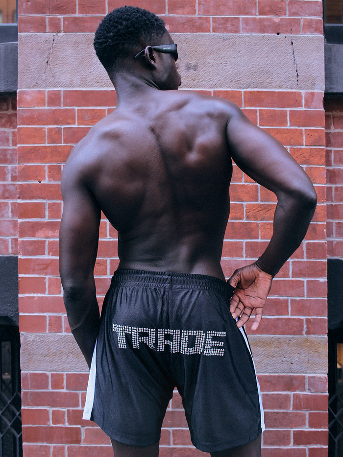 'Trade' Rhinestone Shorts - Patrick Church