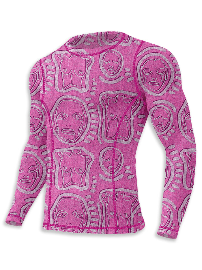 'All Over You' Long Sleeve Mesh Top - Patrick Church