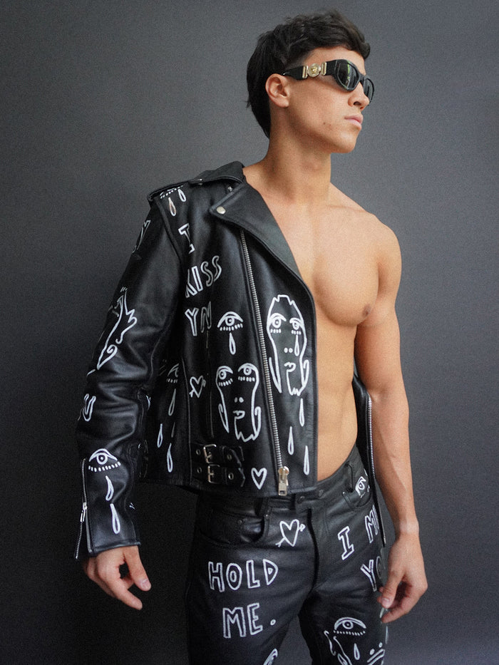 'Diary' Leather Jacket - Patrick Church