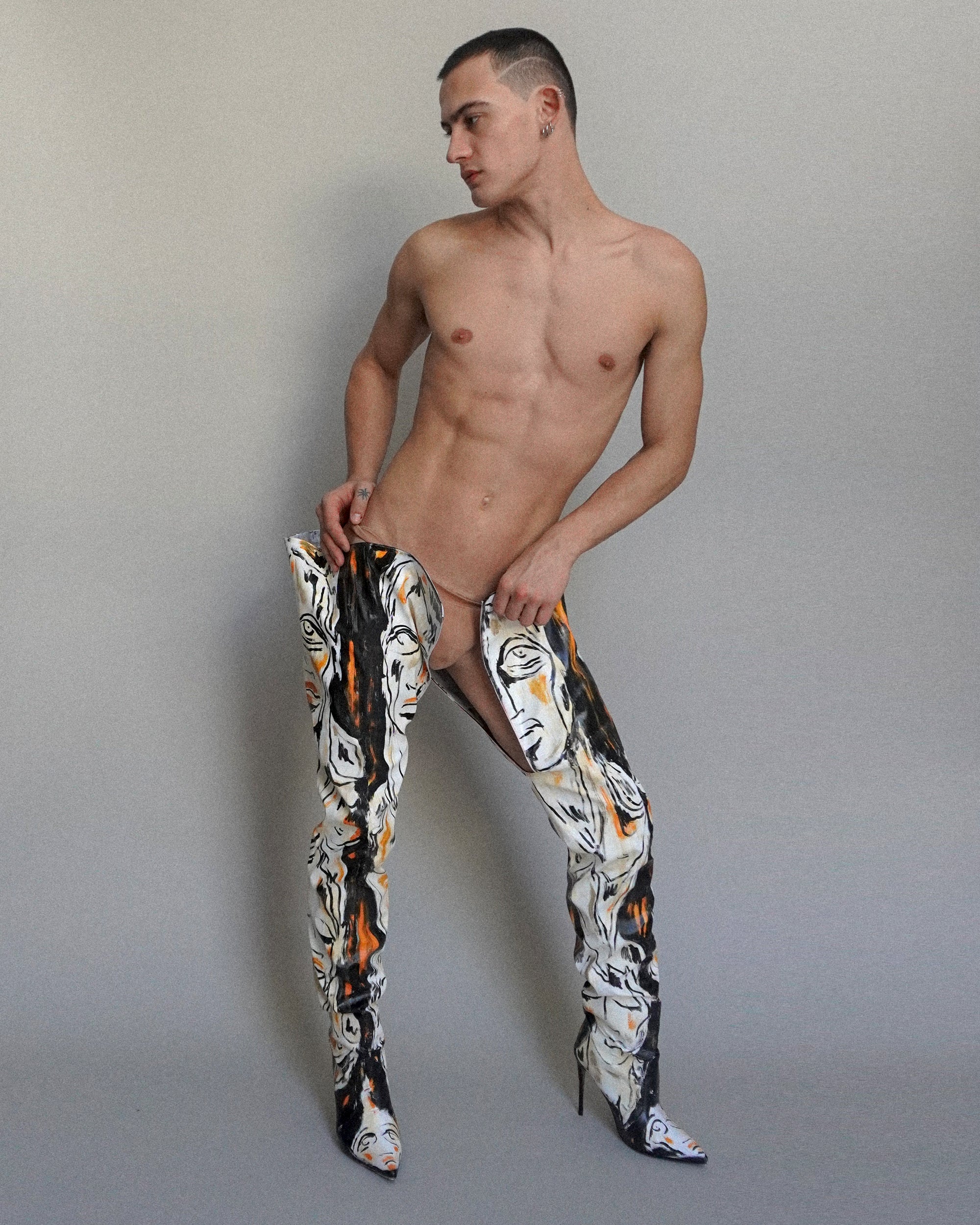 'Dearest Boy' Thigh High Boots - Patrick Church