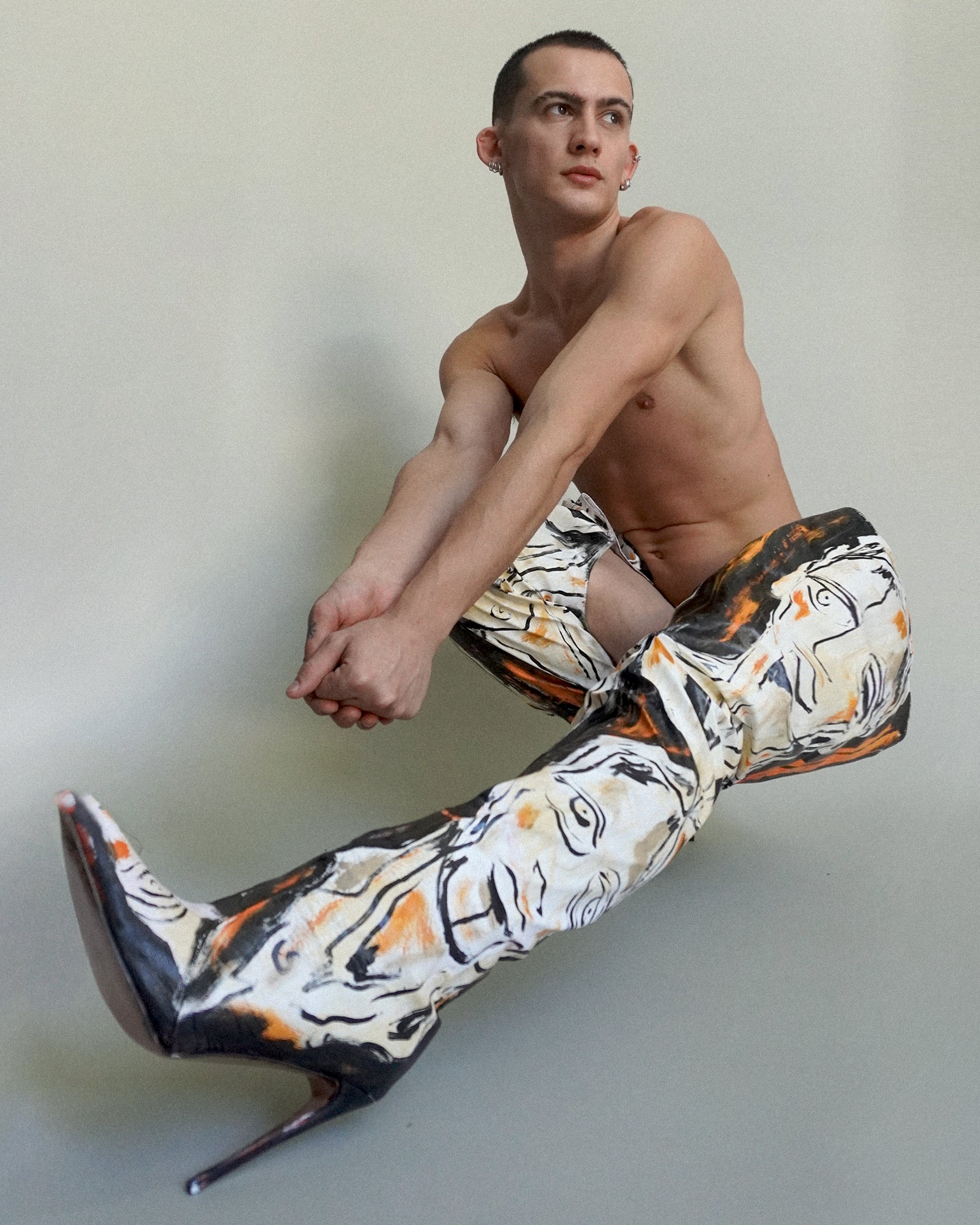 'Dearest Boy' Thigh High Boots - Patrick Church