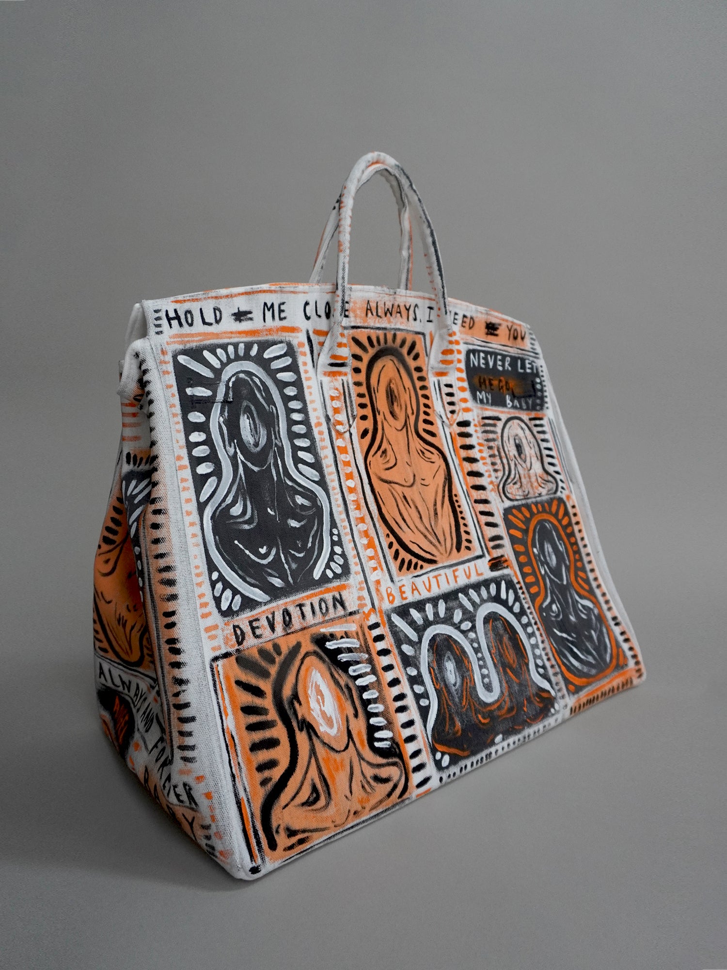 'Devotion' Painted Canvas Bag - Patrick Church