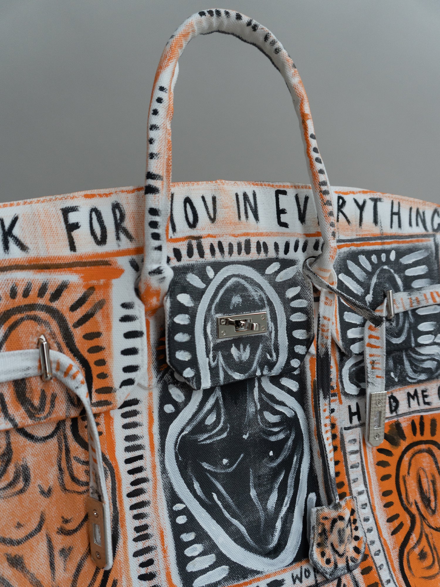 'Devotion' Painted Canvas Bag - Patrick Church