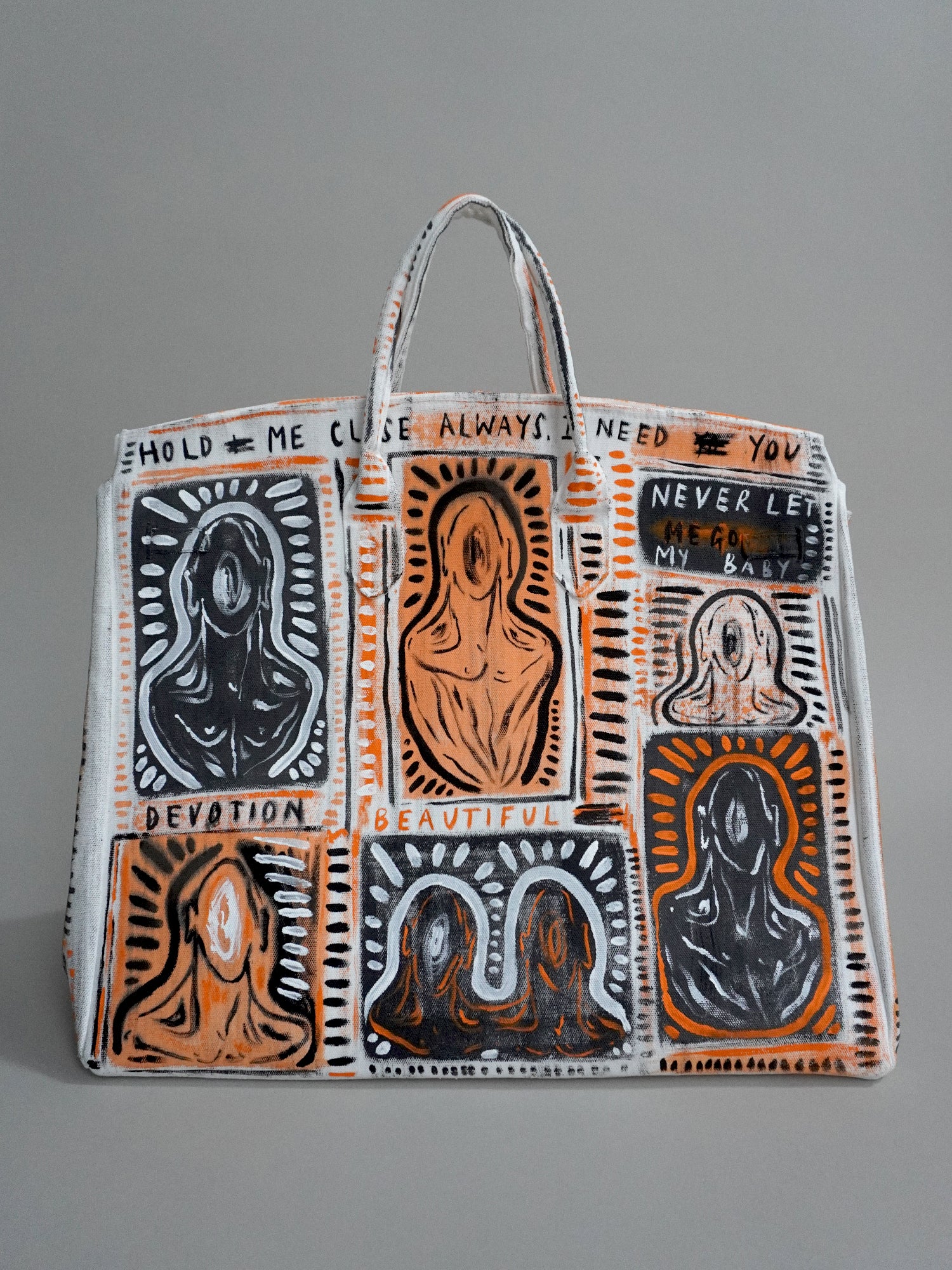 'Devotion' Painted Canvas Bag - Patrick Church
