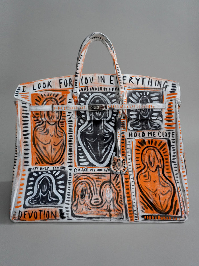 'Devotion' Painted Canvas Bag - Patrick Church